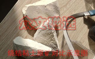 燒結粘土原礦磁選對比示意圖